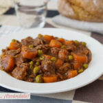 Ragú de ternera al vino tinto