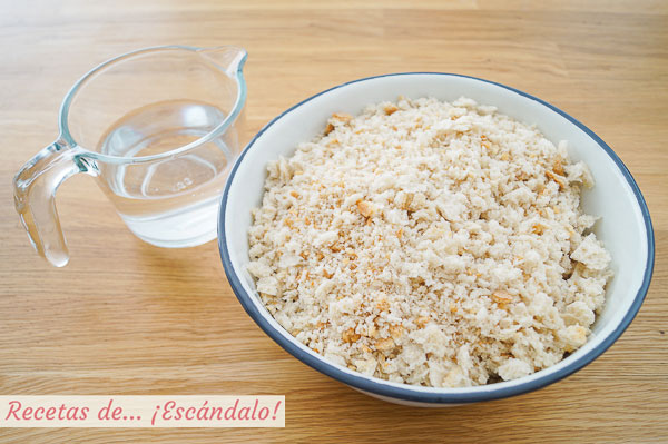 Ingredientes migas de pan