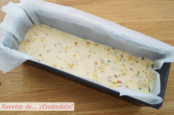 Pastel de verduras casero