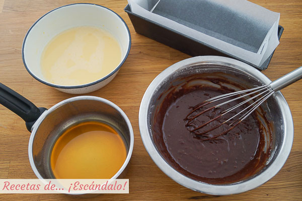 Caramelo, flan y brownie para chocoflan
