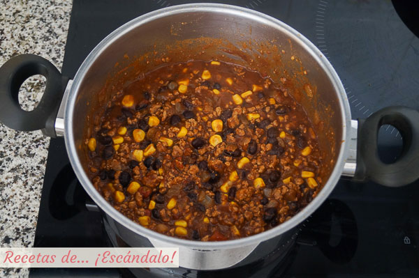 Chili con carne casero
