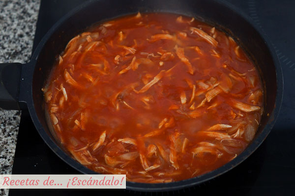 Ingredientes tinga de pollo