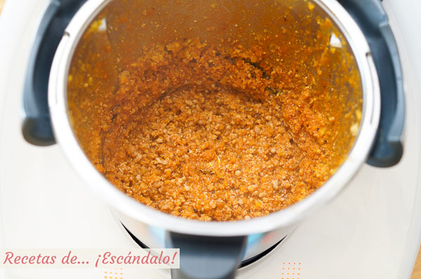 Salsa bolonesa con thermomix