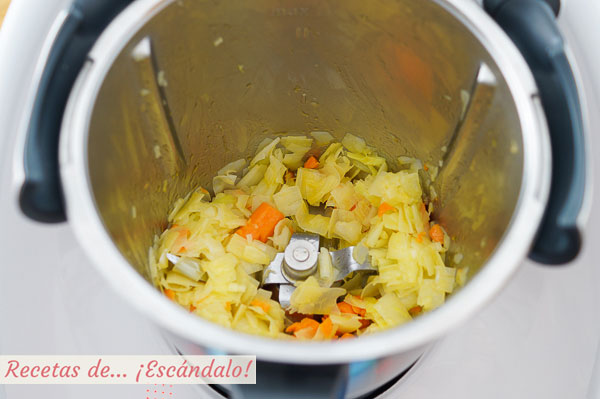 Sofrito para crema de calabaza thermomix