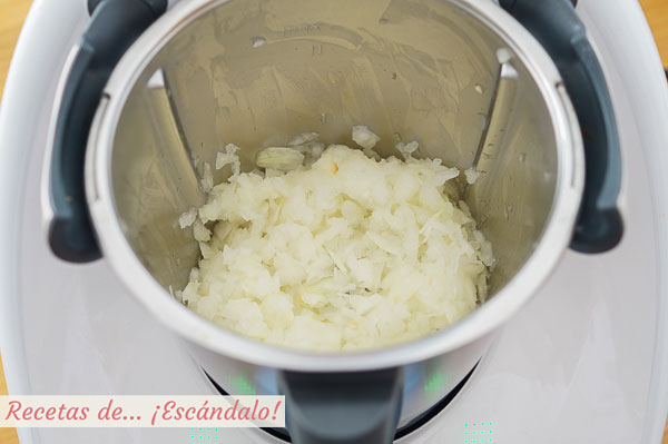 Cebolla picada thermomix