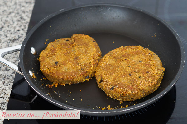 Hamburguesas vegetales de lenteja