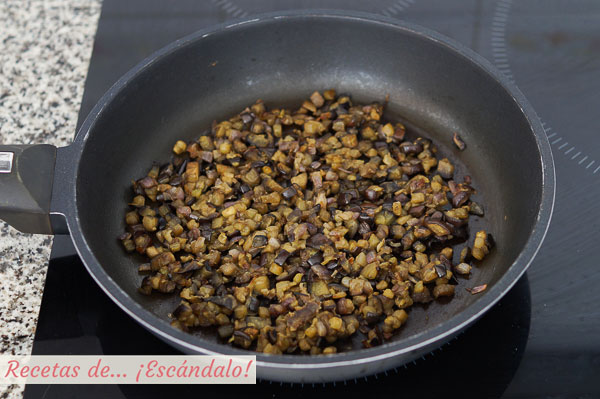 Sofrito para hamburguesas de lentejas