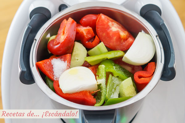 Ingredientes gazpacho thermomix
