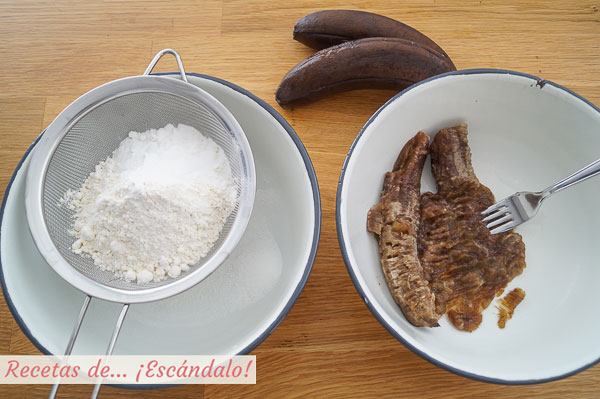 Ingredientes pancakes platano