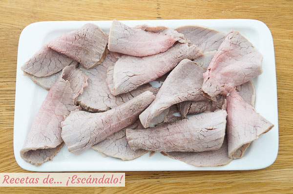 Redondo de ternera vitello tonnato vitel tone