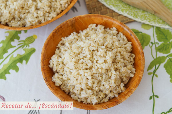 Como cocer arroz integral de guarnicion con Thermomix