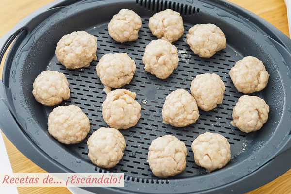 Albondigas al vapor thermomix