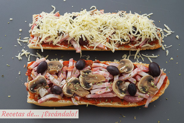 Ingredientes pan pizza