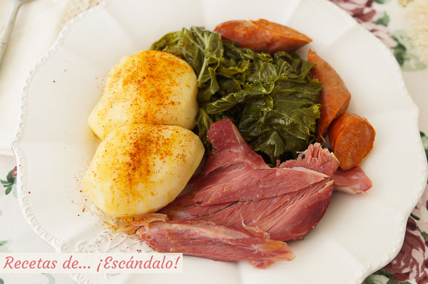 Como hacer lacon con grelos (o berza). Receta tradicional gallega