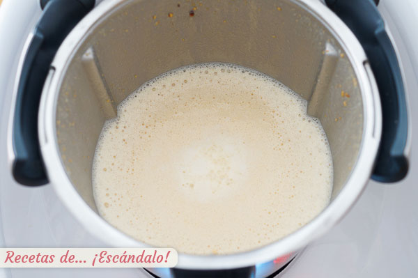 Mezcla para flan de turron thermomix