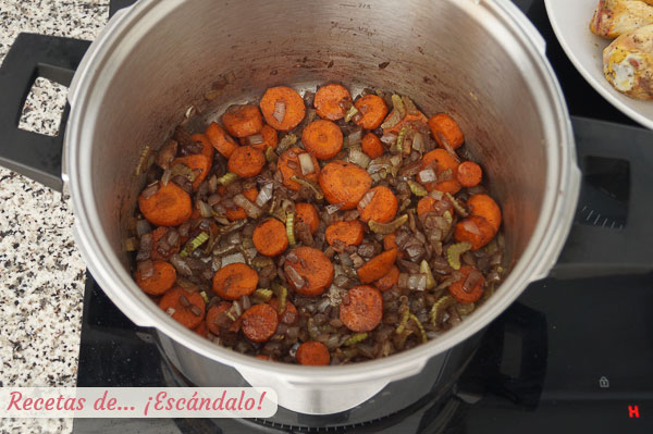 Verduras para estofado de pollo