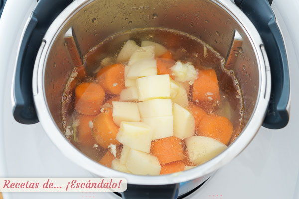 Ingredientes crema zanahoria thermomix