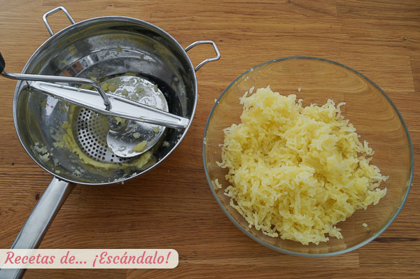 Pure de patatas con pasapures