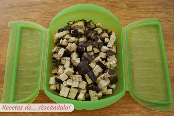 Berenjenas al microondas