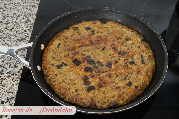 Tortilla de berenjena casera