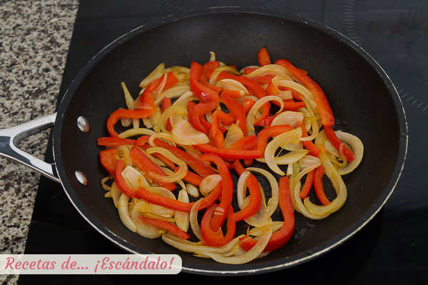 Verduras burritos de pollo
