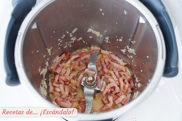 Bacon o panceta o guanciale para carbonara thermomix