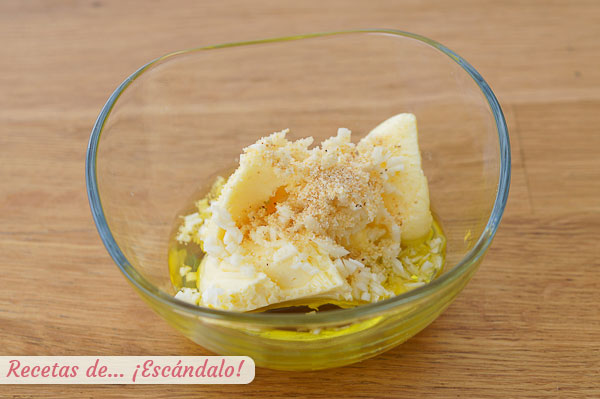 Ingredientes mezcla pan de ajo