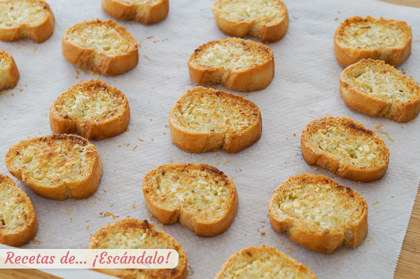 Pan de ajo al horno