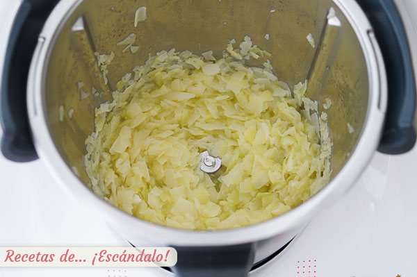 Puerro y cebolla pochados vichyssoise thermomix