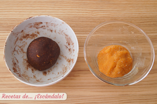 Panellets de coco y de cacao