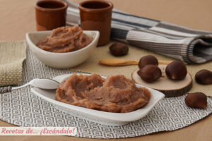 Crema de castañas o puré de castañas dulce, una auténtica delicia