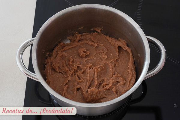 Pure de castanas dulce casero