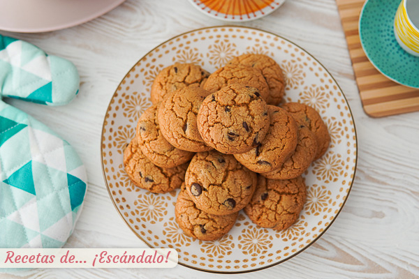 Como hacer cookies americanas, las famosas galletas con pepitas de chocolate