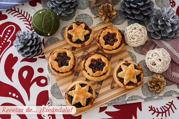 Como hacer mince pies, los pasteles dulces de fruta navidenos ingleses