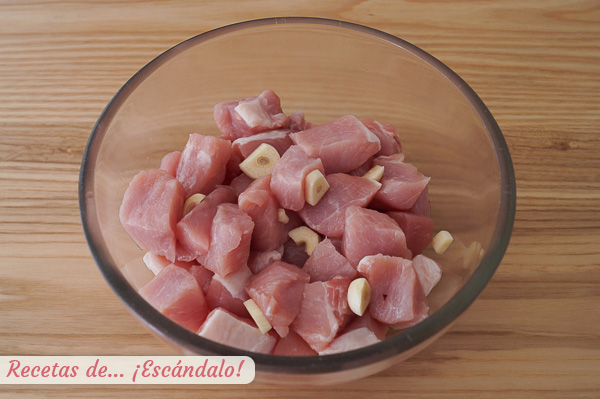 Lomo de cerdo con ajos raxo gallego