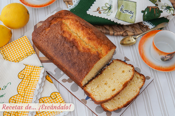 Como hacer bizcocho de limon y yogur con Thermomix, muy esponjoso