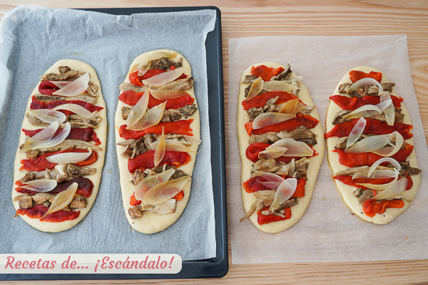 Verduras escalivadas coca de recapte