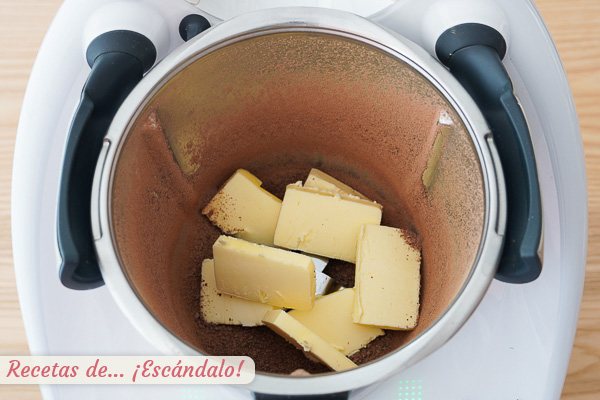 Chocolate y mantequilla coulant thermomix