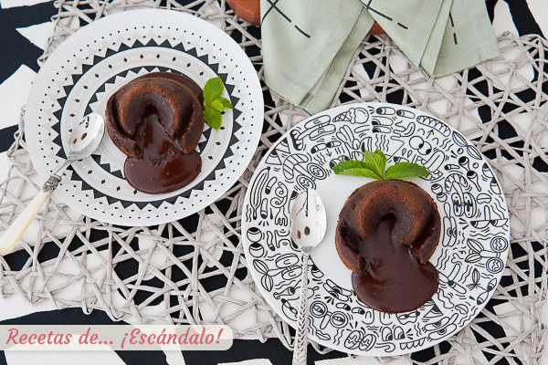 Como hacer coulant o volcan de chocolate con Thermomix, irresistible