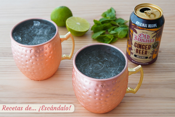 Moscow mule con cerveza de jengibre