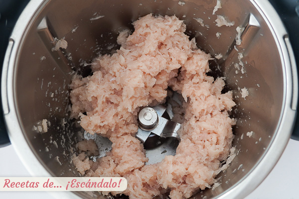 Carne de pollo picada en casa