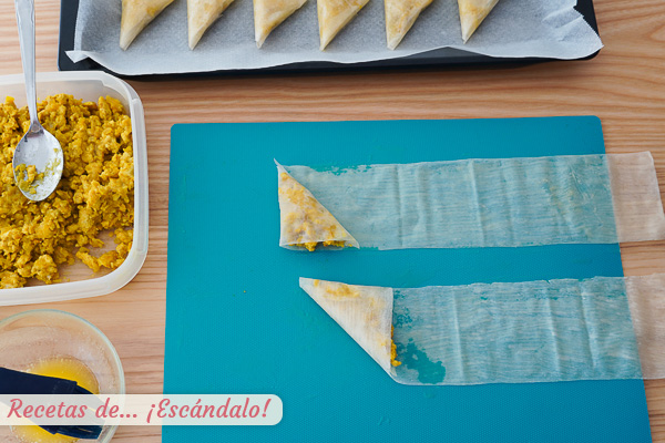 Como preparar samosas con masa filo