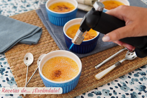 Azucar caramelizado creme brulee francesa