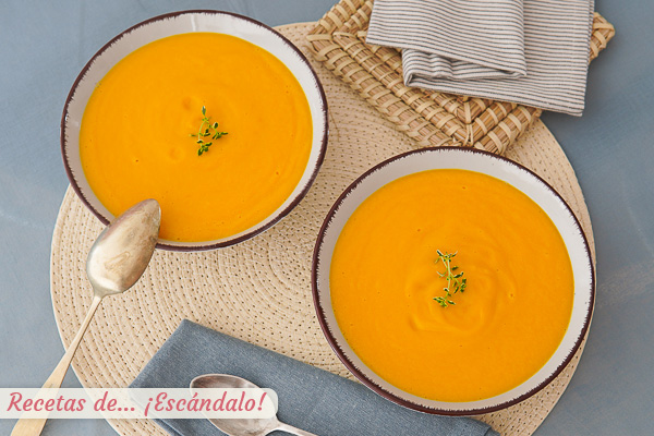 Como hacer pure de calabaza con Thermomix, cremoso y rico