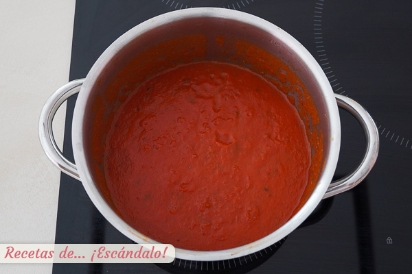 Salsa de tomate casera
