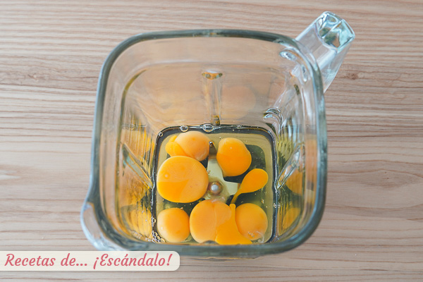 Huevos pastel lde pescado