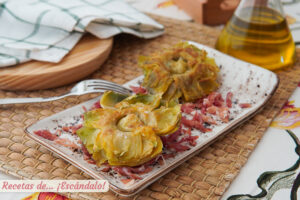 Receta de flores de alcachofa a la plancha, deliciosas