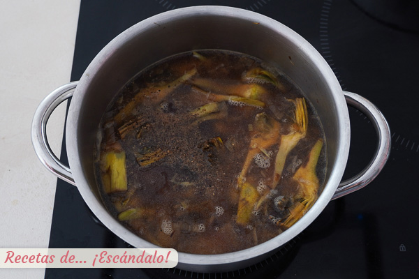 Crema de alcachofas casera