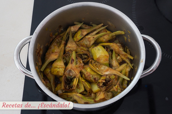 Ingredientes crema de alcachofas casera