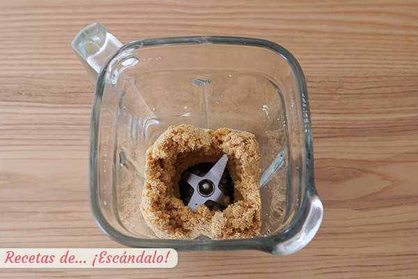 Galletas con mantequilla base tarta de queso